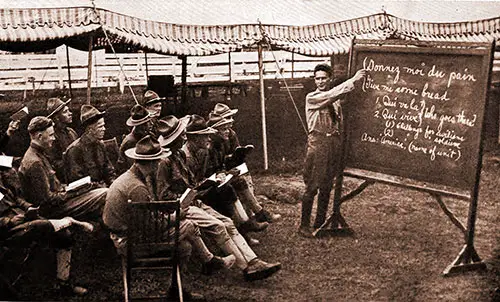 GGA Image ID # 194b1541de Studying French in the Camp at Gettysburg.