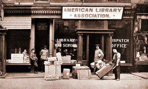 GGA Image ID # 194ba89eab A. L. A. Library War Service Dispatch Office, Hoboken, NJ.