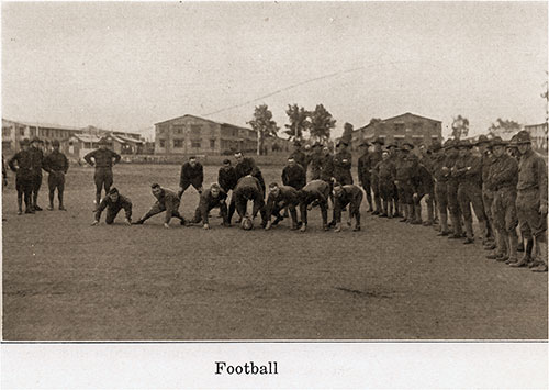 A Game of Football Is a Favorite amongst the Soldiers.