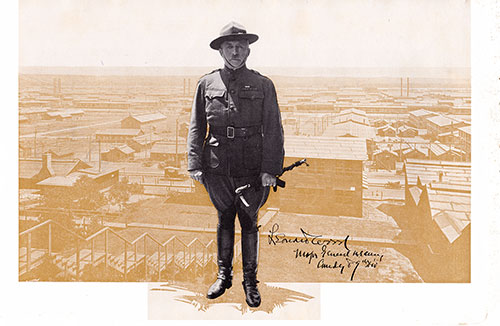 GGA Image ID # 187d4f8d45 An Officer: Major General Leonard Wood. Camp Funston Illustrated - Cantonment Life, 1918.