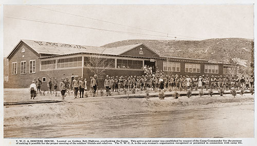GGA Image ID # 187f2adb00 YWCA Hostess House. Located on Golden Belt Highway, Overlooking the Camp.