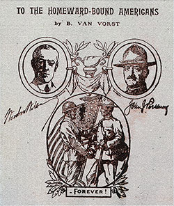 GGA Image ID # 17fa62b4c0 Front Cover (Title Portion), To The Homeward Bound Americans by V. Van Vorst, 1919.