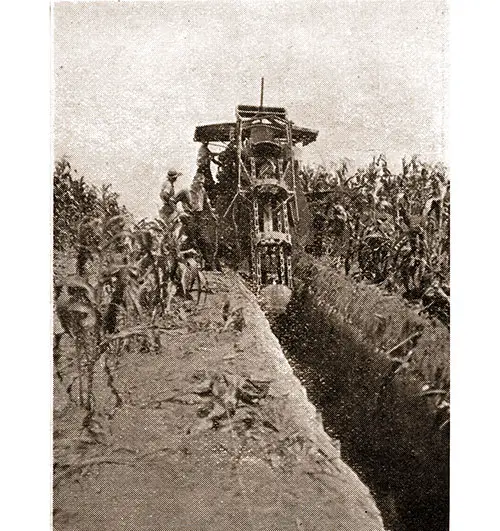 GGA Image ID # 19d8f3fa8e Digging Trenches through a Camp Dix Cornfield