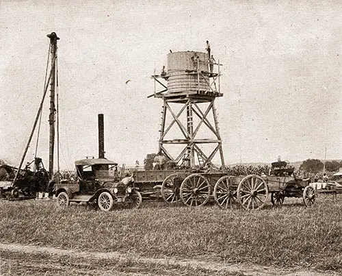 GGA Image ID # 19dab3c72c Erecting a Water Tower
