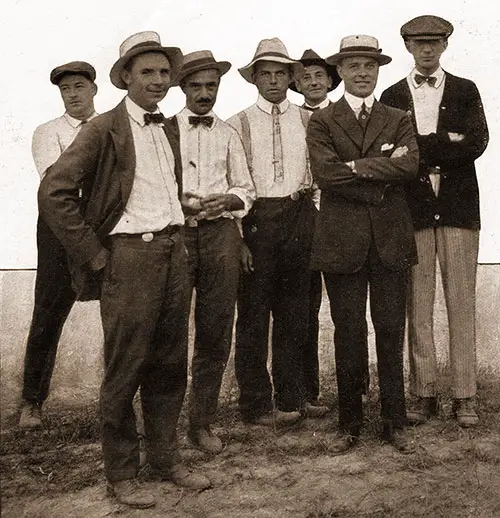 GGA Image ID # 19db9a273f Mr. I. D. Irwin, Jr. (Of Irwin & Leighton, the Builders of Camp Dix), and a Group of Executives