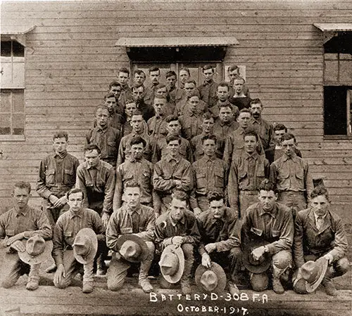 GGA Image ID # 19de6f72f6 Battery D, 308th Field Artillery, October 1917 - Second Group
