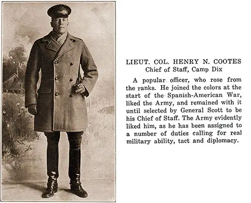 GGA Image ID # 19e6bca0ae Lieut. Col. Henry N. Cootes - Chief of Staff, Camp Dix.