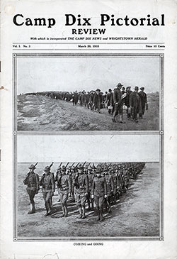 GGA Image ID # 18b19970e3 Front Cover, Camp Dix Pictorial Review, 20 March 1918.