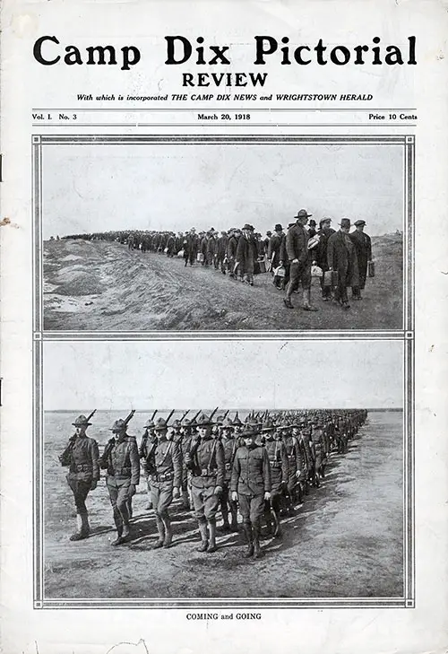 GGA Image ID # 18b19970e3 Front Cover, Camp Dix Pictorial Review, 20 March 1918.