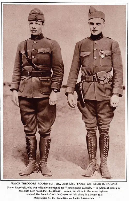 GGA Image ID # 1843badd55 Major Theodore Roosevelt. Jr. and Lieutenant Christian R. Holmes.