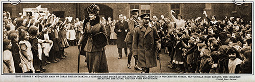 GGA Image ID # 19540df78a King George V. and Queen Mary of Great Britain Making a Surprise Visit to One of the London Council Schools