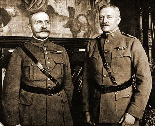 GGA Image ID # 19552c32a7 Marshal Ferdinand Foch, Commander-in-Chief of the Allied Forces in Europe, and General John J. Pershing