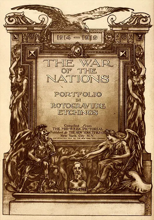 GGA Image ID # 195677036a Front Cover, The War of Nations, 1914-1919