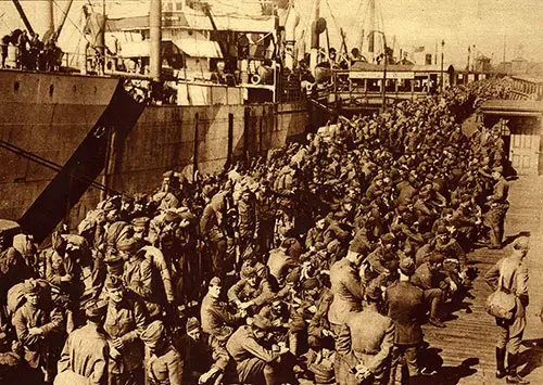 GGA Image ID # 1958f1c40e The Last Contingent of America’s Second Million Bound for France Waiting on the Docks at Liverpool