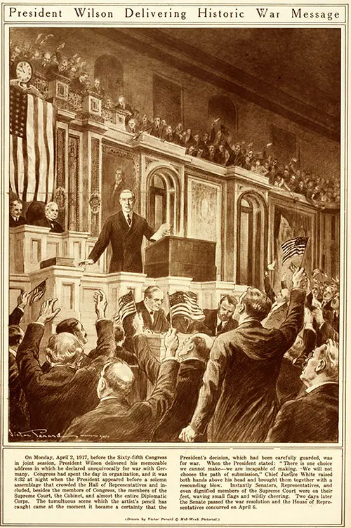 GGA Image ID # 195bc07001 President Wilson Delivering Historic War Message.