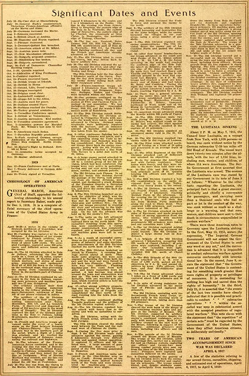 GGA Image ID # 19657136d6 Significant Dates and Events.