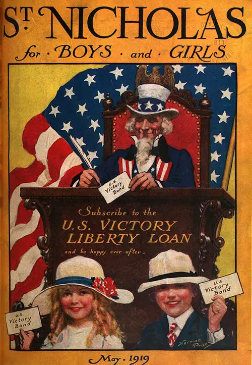 GGA Image ID # 18b5a4fa19 Front Cover, St. Nicholas Magazine for Boys and Girls, Vol. XLVI, No. 7, May 1919.