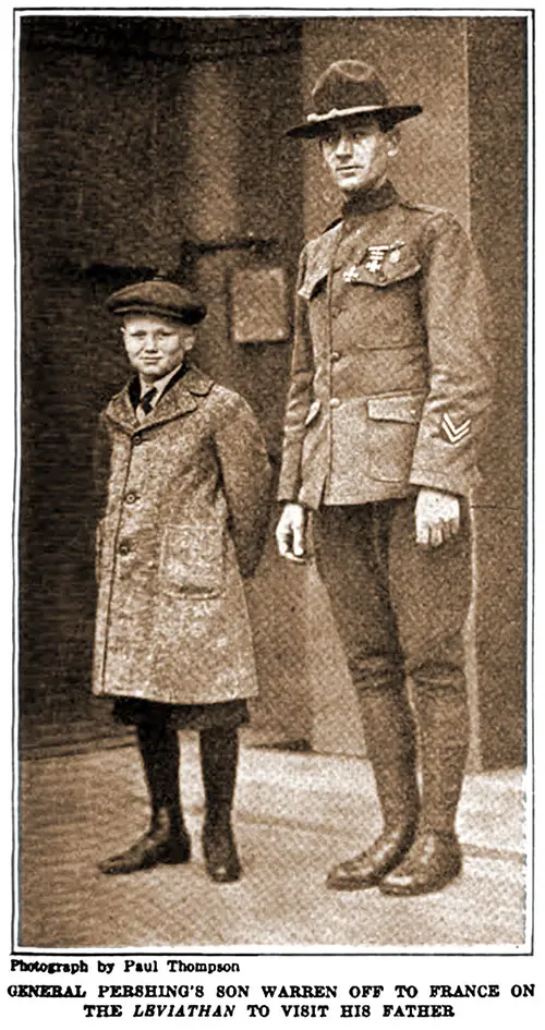GGA Image ID # 18b5bade2c General Pershing's Son Warren off to France on the Leviathan to Visit his Father.