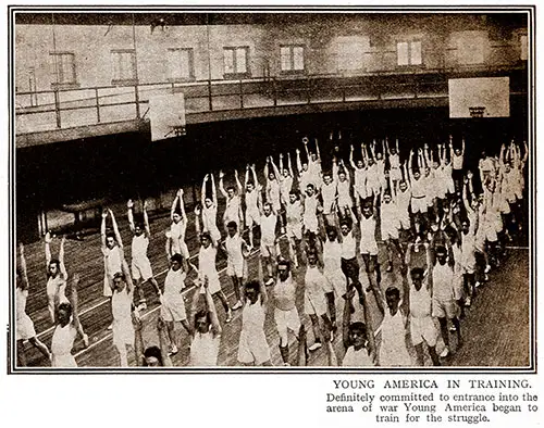 GGA Image ID # 18fbef0156 Young America in Training. Definitely Committed to Entrance into the Arena of War Young America Began to Train for the Struggle.