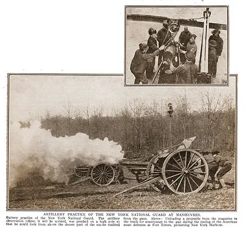 GGA Image ID # 18fcc8399c Artillery Practice of the New York National Guard at Maneuvers.