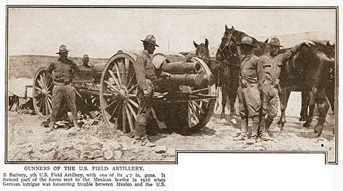 GGA Image ID # 1901a677b0 unners of the US Field Artillery. E Battery, 5th US Field Artillery, with One of Its 47 In. Guns.