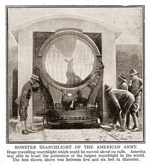 GGA Image ID # 1902c07242 Monster Searchlight of the American Army.