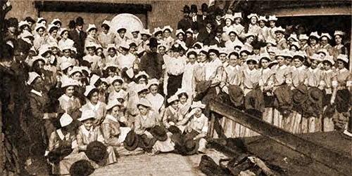 GGA Image ID # 18c15ec0a8 Better Than Neutrality: Impartial Service to All Belligerents American Nurses and Surgeons to the Number of 164 Who Sailed on the "Red Cross" to Carry Relief to the Wounded of All the Armies.