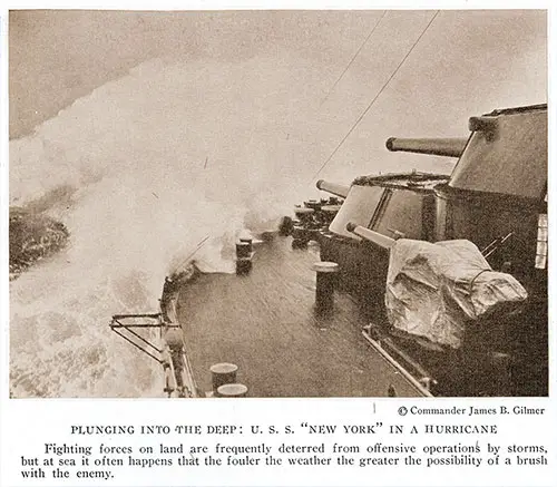GGA Image ID # 1850a77e1f Plunging Into the Deep: U. S. S. “New York” in a Hurricane.