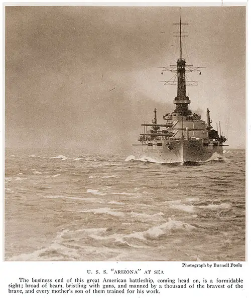GGA Image ID # 184edffb24 U. S. S. "Arizona" at Sea.