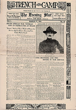 GGA Image ID # 18d3981857 Front Page of a Trench and Camp Newspaper Printed Weekly for the YMCA
