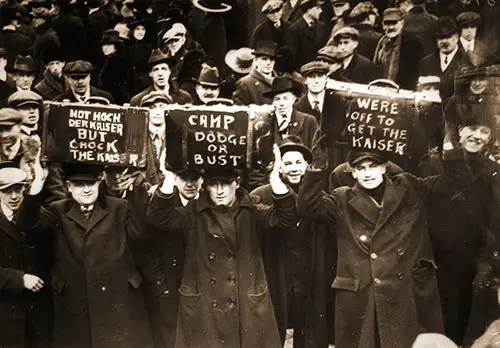 GGA Image ID # 190724a455 Newly Drafted Men Are On Their Way to Camp Dodge, Iowa.