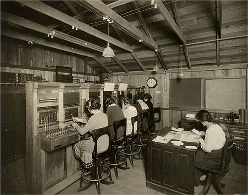 GGA Image ID # 198c7b7950 Female Telephone Operators Staff at Camp Kearney Telephone Exchange Room, 4 June 1918.
