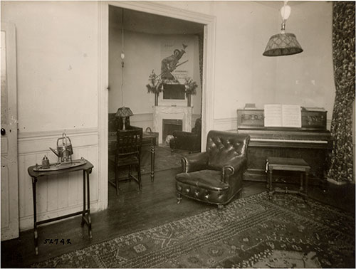 GGA Image ID # 199c2dc04e Another View of the Reception Room in Signal Corps Women Telephone Operators' Home at Chaumont, Haute Marne, France.