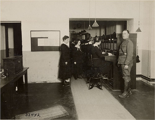 GGA Image ID # 199aa9ac6c Telephone Board Office Room, General Headquarters, Signal Corps, Chaumont, Haute Marne, France.