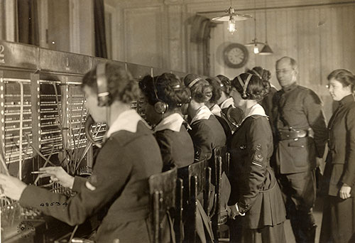 GGA Image ID # 199ded841b Telephone Exchange with Women Operators, Elysees Palace Hotel. Paris, Seine, France.