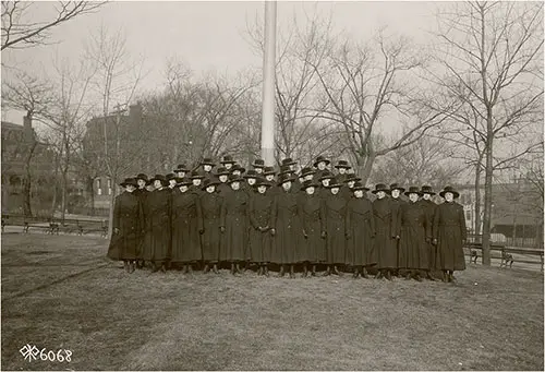 GGA Image ID # 199d5649b4 Thirty-Three Telephone Operators Leaving for France, 2 March 1918.