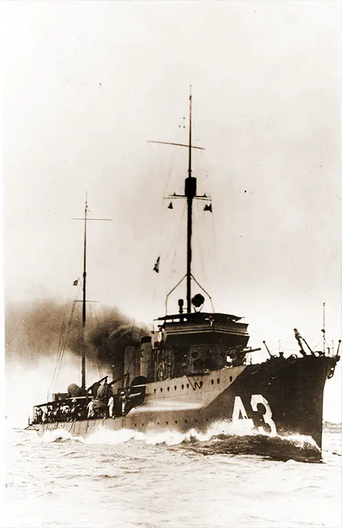 GGA Image ID # 17fcd09d0f The USS Casin (DD-43) on Maneuvers circa 1916. Naval History and Heritage Command NH 76057.