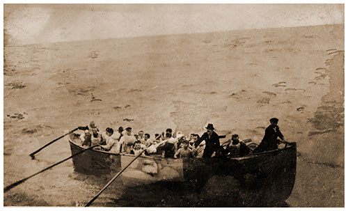 GGA Image ID # 190bcdb38b Some of the Survivors from the Sinking of the SS Antilles in a Lifeboat, 17 October 1917.