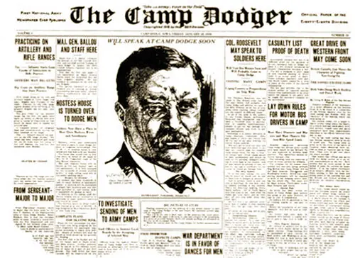 GGA Image ID # 19932bded9 Portion of the Front Page of the Cantonment Newspaper "The Camp Dodger.