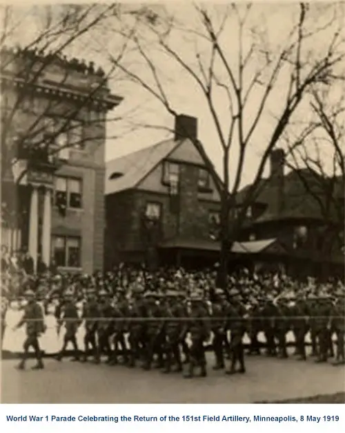 GGA Image ID # 1908ad2a82 Parade Celebrating the Return of the 151st Field Artillery in Minneapolis on 8 May 1919.