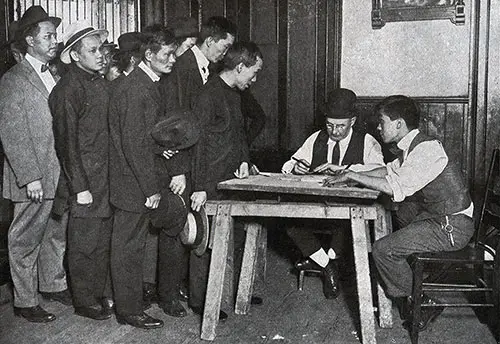 GGA Image ID # 1821ef1799 Draft Regisitration in China Town, New York City, 1917.