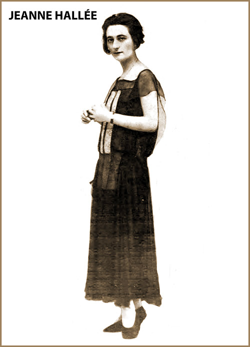 Black Silk Muslin Dress and Multicolored Chinese "Tissu," Model by the House of Jeanne Hallée.