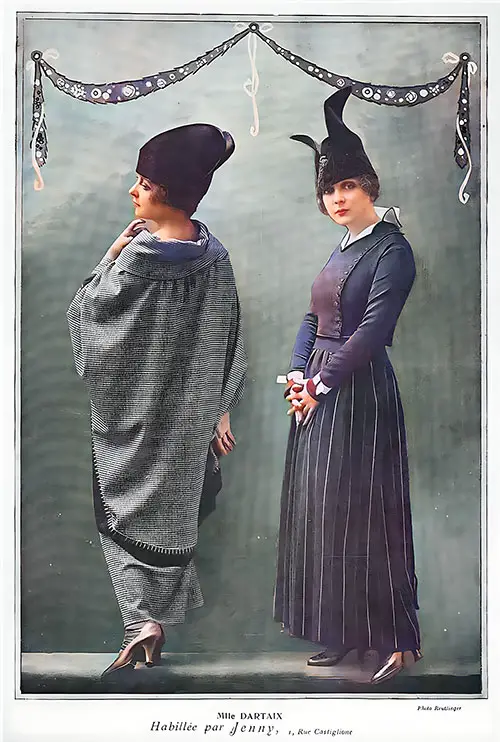 Her “Capes” Became a Real Sensation, as Did the Long, Flared, and Pleated Tunics. Madame Dartaix Wore These Pieces With the Allure and Grace for Which She Is Well Known.