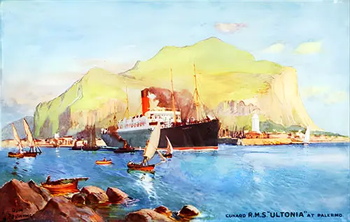 The RMS Ultonia at Palermo.
