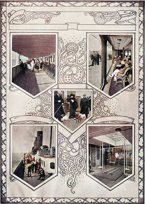 Life on a Cunarder Showing Images of Passengers Enjoying the Voyage, Part 2 of 2.