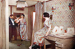 A Corner of Melnotte-Simonin’s Artistic Studio in Paris Captures M. Simonin as He Diligently Drapes One of His Latest Creations.