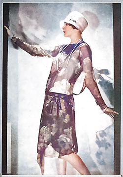 Tollmann’s Chiffon Frock Is Black, Featuring a Print of Pink, Yellow, and Green Flowers.