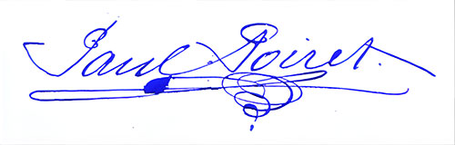 Distinctive Signature of Paul Poiret.