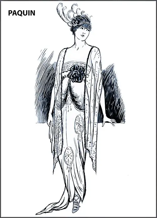The Headdress Is One of Paquin's Newest Designs.