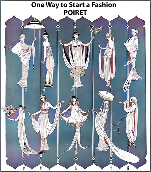 One Way to Start a Fashion by Paul Poiret.